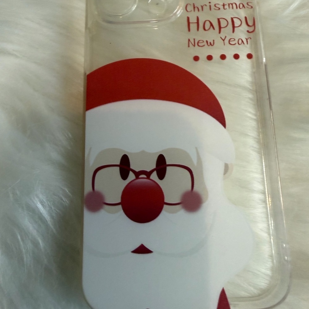 IPhone 15 max pro Santa Claus Christmas Phone Case - Red and White - Picture 3 of 4